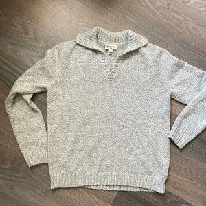 Vintage heather gray long sleeve pullover sweater by St. John’s Bay.